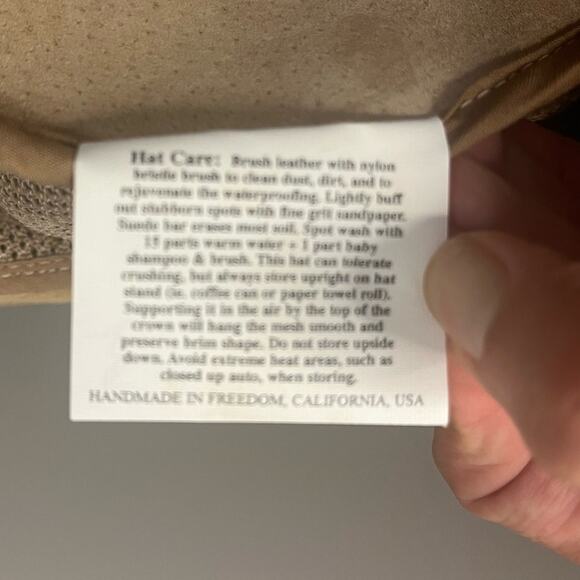 NWOT Head 'N Home American Outback-style Breeze Sun Hat Waterproofed Leather XL - Picture 10 of 12